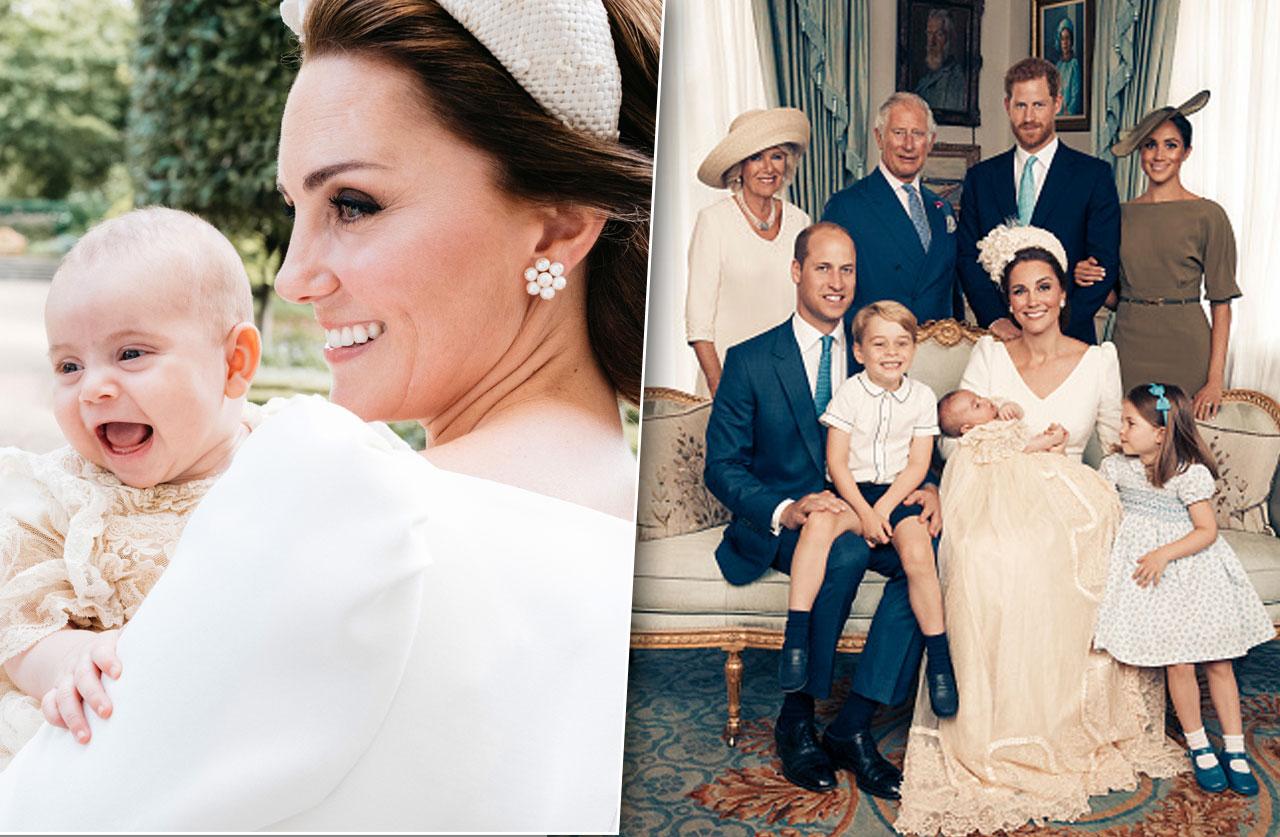 Prince Louis Shows Smile In Christening Photos With Mom Kate