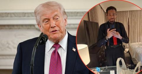 President Trump and Cole Tomas Allen