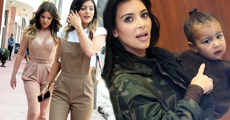 Kim, Khloe, Kylie & Baby North Survive Car Accident Heading Home From ...