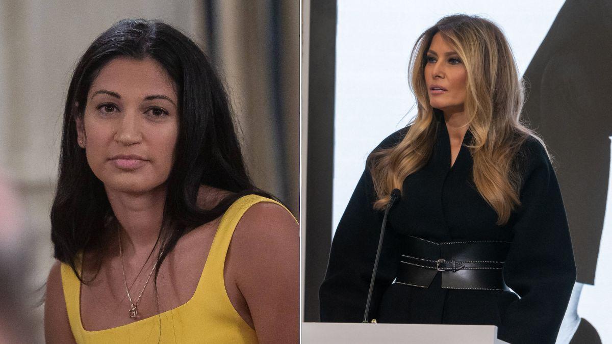 Photo of Katie Miller and Melania Trump