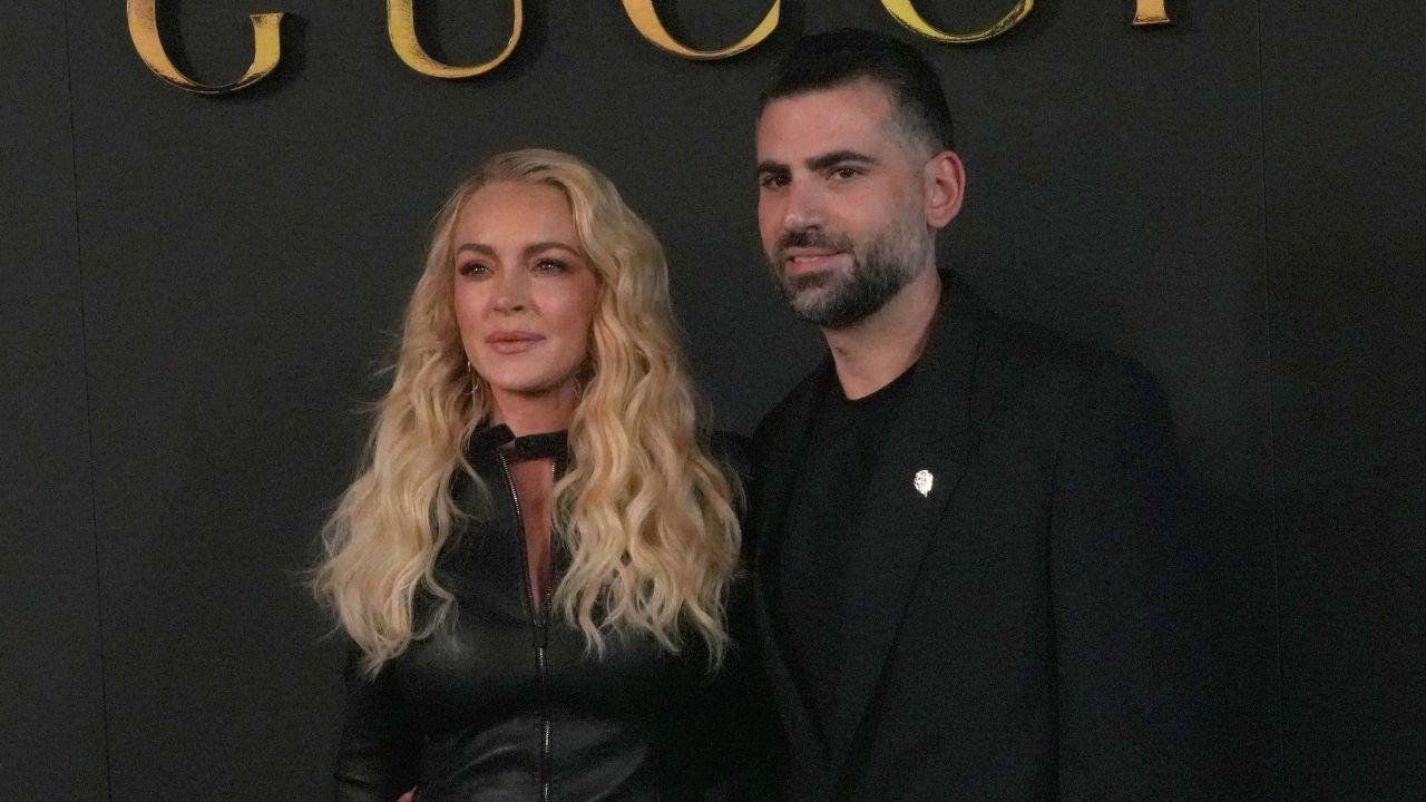 Image Of Lindsay Lohan with her Husband