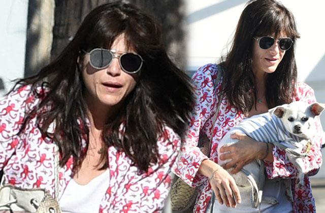 Selma Blair shares PDA moment with mystery man in LA as she steps out in  chic summer frock