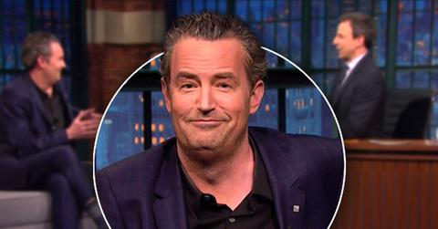 //matthew perry drunk slurring late night show pp
