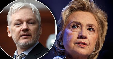 //hillary clinton julian assange wikileaks claims armed isis