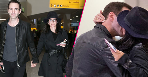 Courteney Cox Johnny McDaid Engagement Back On Kissing
