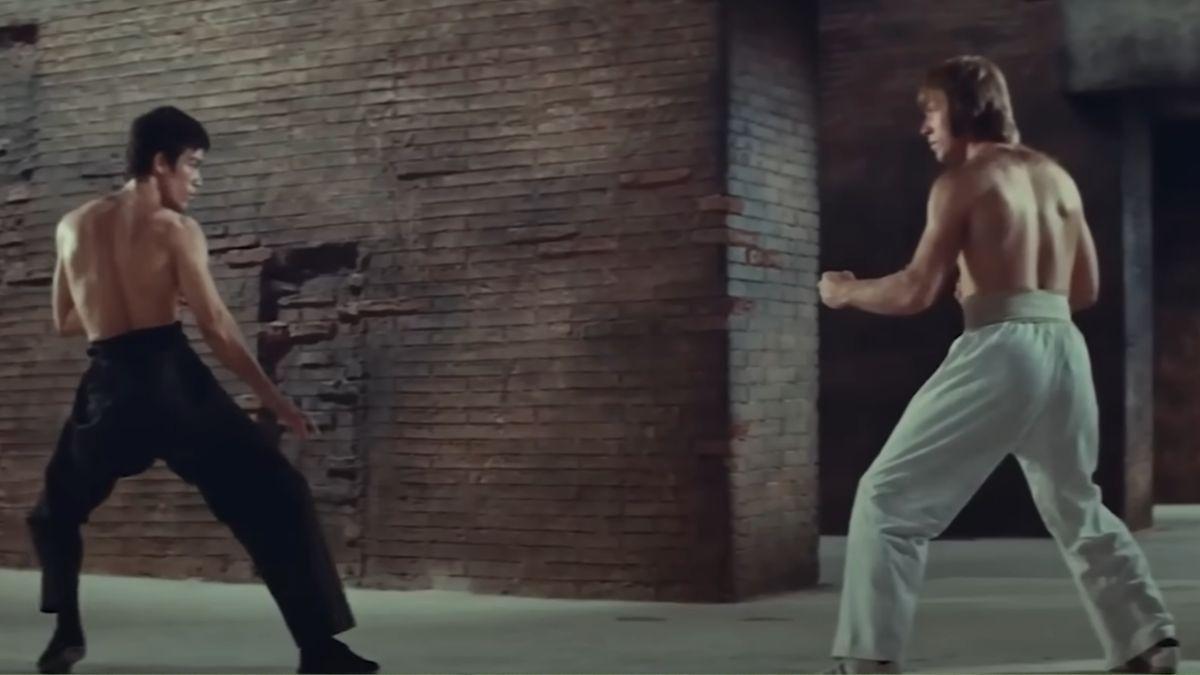 Photo of Chuck Norris and Bruce Lee