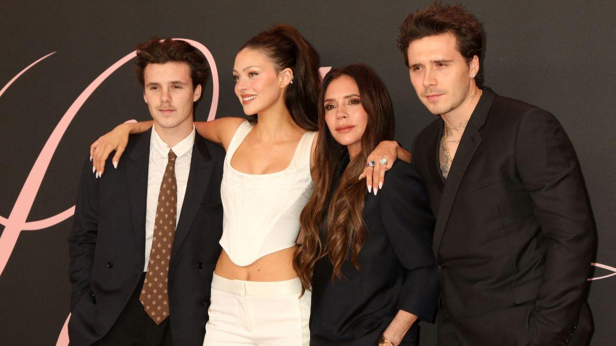 Photo of Romeo Beckham, Nicola Peltz Beckham, Victoria Beckham, Brooklyn Beckham