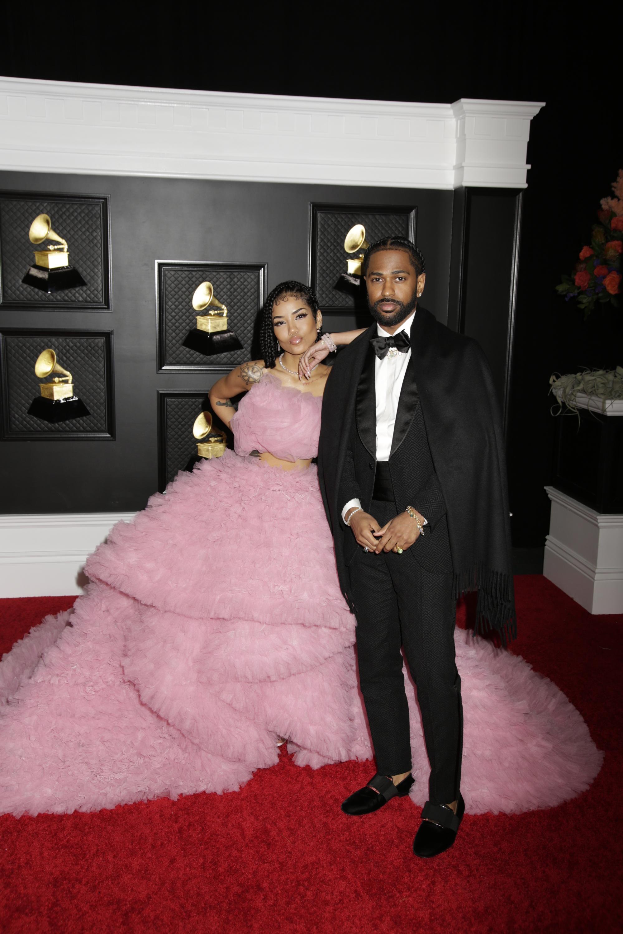 grammys  red carpet jhene aiko big sean