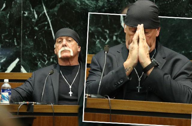 Hulk Hogan Prays On The Stand During Shocking Sex Tape Trial