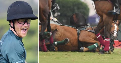 prince harry falls off horse photos jubilee apology