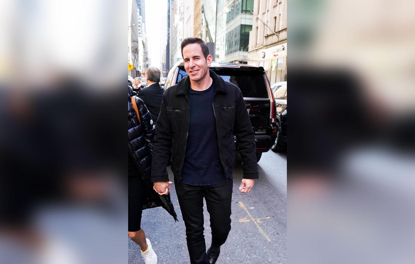 tarek el moussa covid no mask flip flop shut down first photos