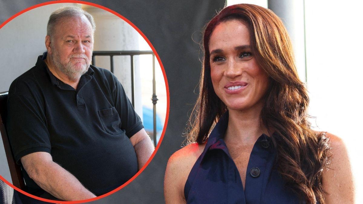 Split photos of Meghan and Thomas Markle