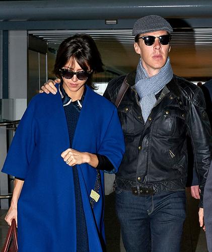 Just Married! Benedict Cumberbatch & Sophie Hunter Head Out Of London ...