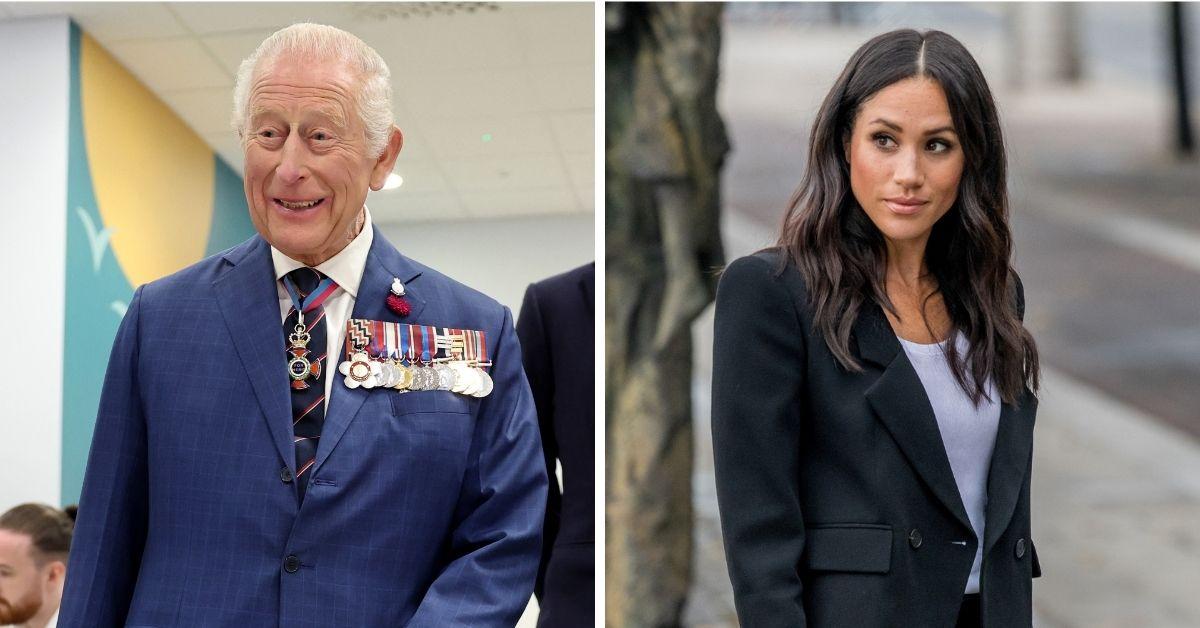 Photo of King Chales and Meghan Markle