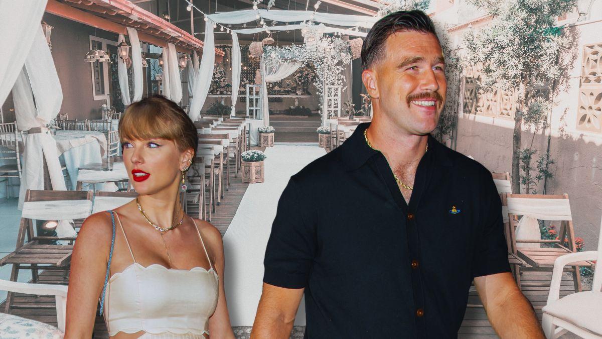 Photo of Travis Kelce and Taylor Swift