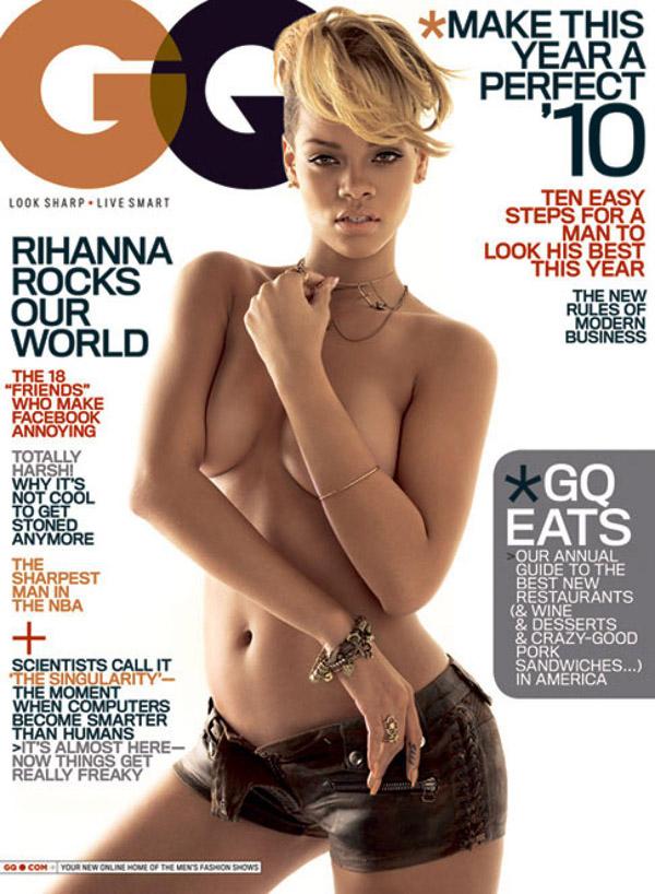 Rihanna Goes Topless