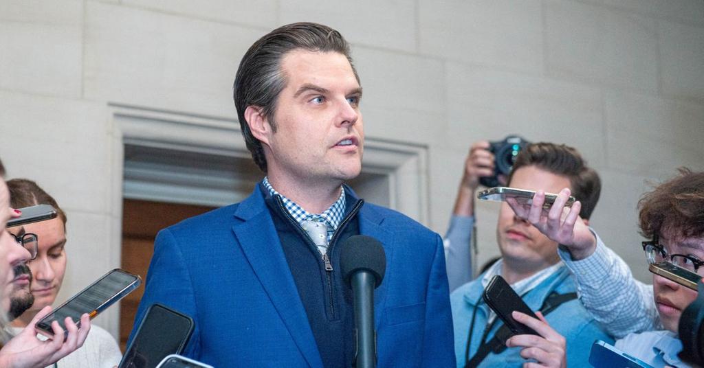 Matt Gaetz Mocks Colleagues 'Crying' About New House Speaker Mike Johnson