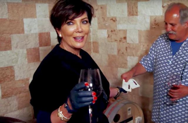 //kuwtk kris jenner drunk tipsy wine pp