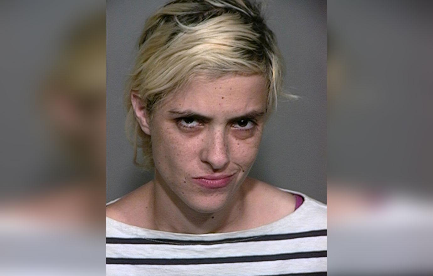 In this booking photo provided by the San Bernardino County Sheriff's Office, Samantha Ronson posed for a mug shot August 1, 2011 in Barstow, California. Ronson was arrested for DUI after being pulled over for speeding near Baker, California.