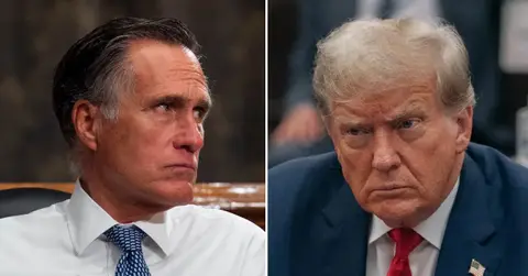 such a whack job mitt romney laughs off donald trumps insults