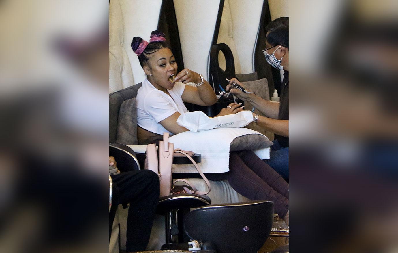 Blac Chyna Eats Fries With Mechie Rob Kardashian With Dream