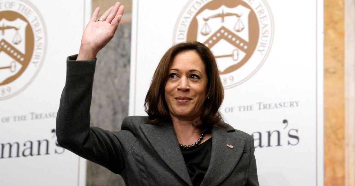 Kamala Harris Says She Hasn't Seen Video Of Husband & Jill Biden Kissing