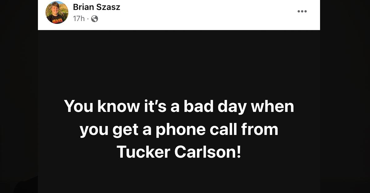 Hamish Harding's stepson posting about Tucker Carlson