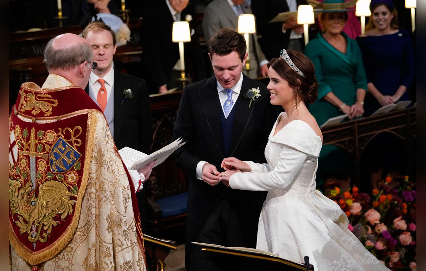 Princess Eugenie Royal Wedding Dress Guests Photos