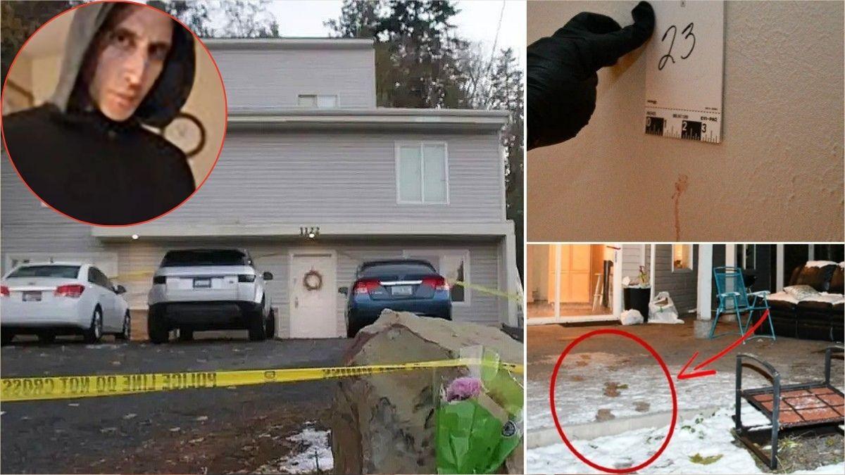 Photo of Idaho 4 crime scene, Bryan Kohberger