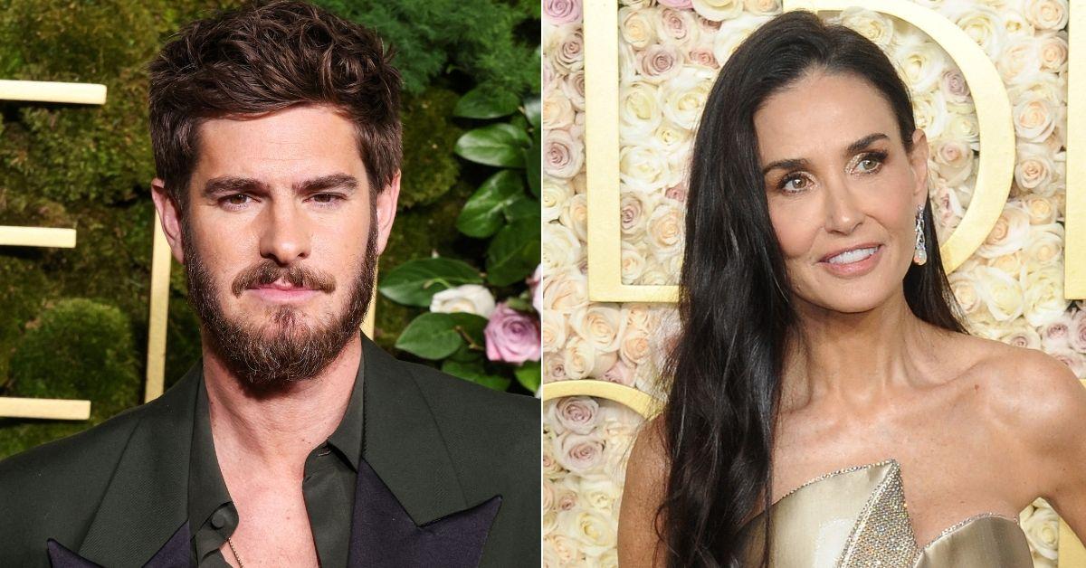 Photo of Andrew Garfield and Demi Moore