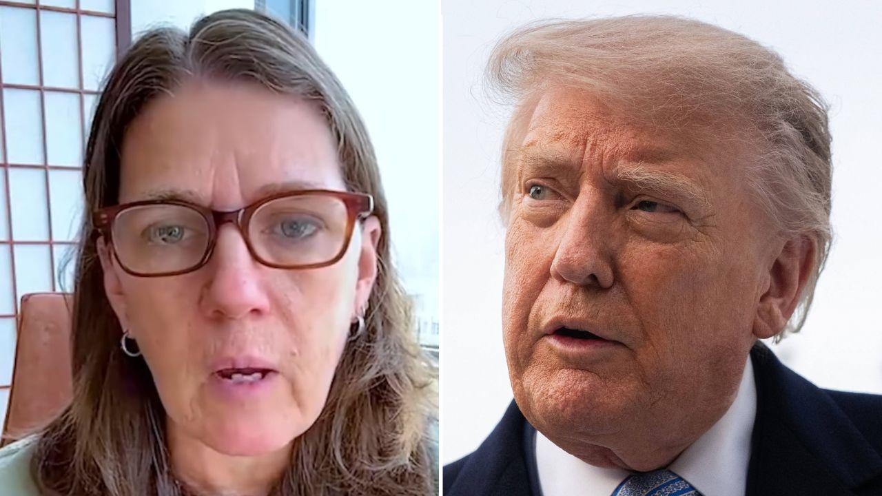 A photo of Mary Trump alongside a photo of Donald Trump