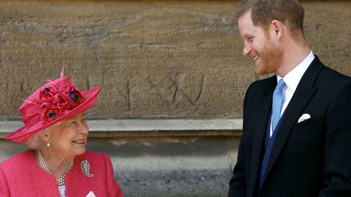 Photo of Queen Elizabeth II and Prince Harry