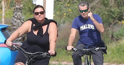 //pierce brosnan keely shaye smith marriage bike ride malibu