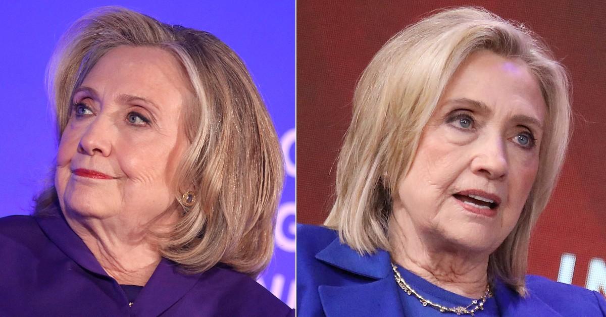 Photo of Hillary Clinton before/after