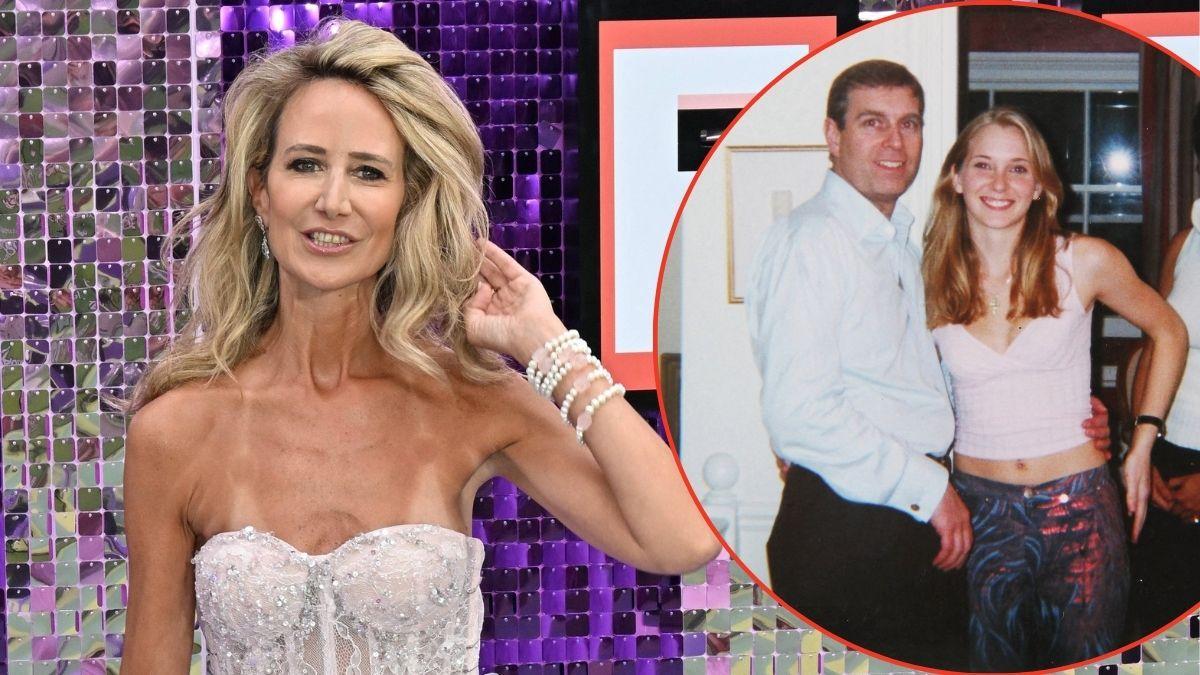 Photo of Lady Victoria Hervey, Andrew Windsor and Virginia Virginia Giuffre