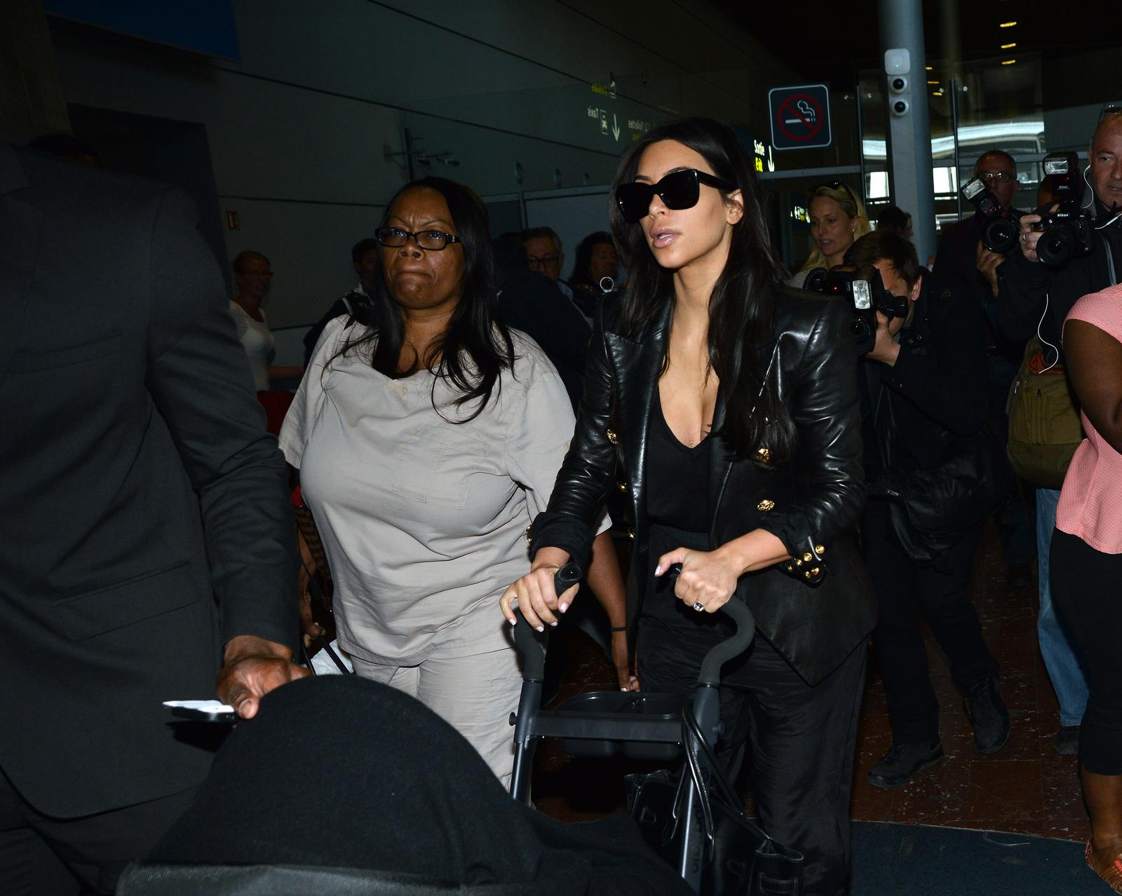 Kim Kardashian Arrives In Paris To Prepare For Her Wedding