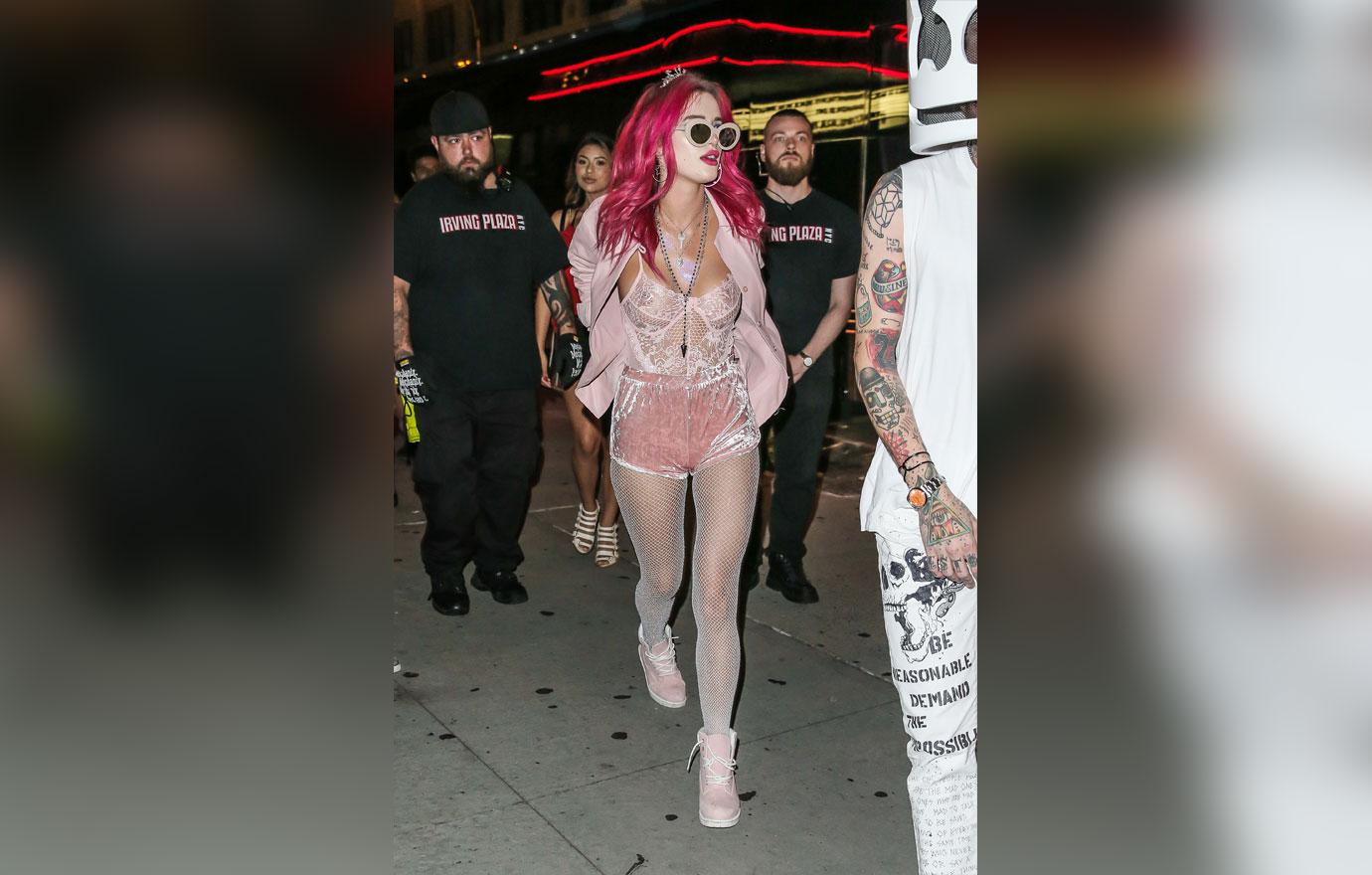 Bella Thorne Goes Braless In Racy NY Night Out