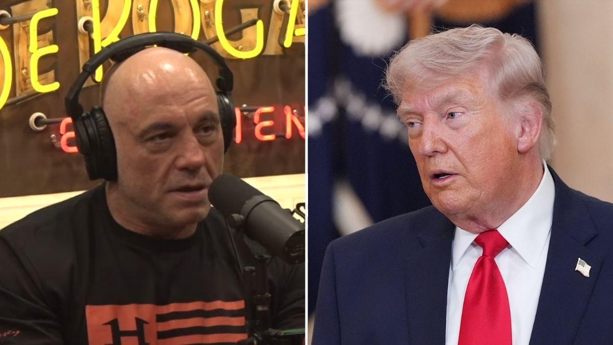 Photo of Joe Rogan, Donald Trump