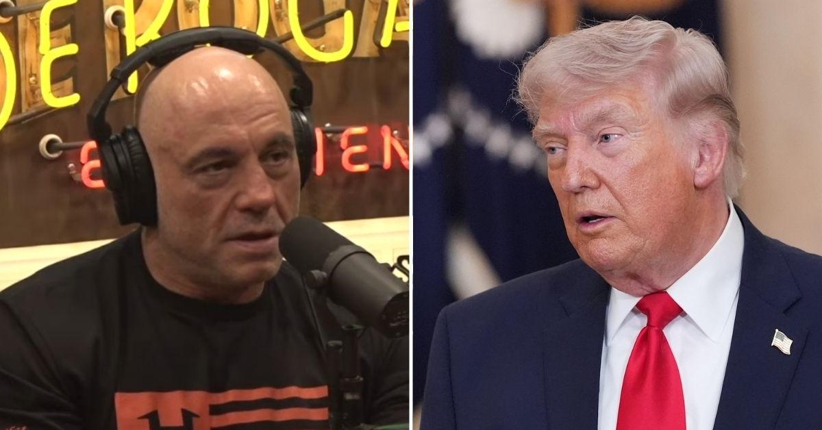 Joe Rogan Claims Aliens Wont Give a F--k About Trump When They Arrive — As Prez Too Busy Building a Ballroom