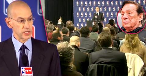 //donald sterling banned for life nba commissioner adam silver wide