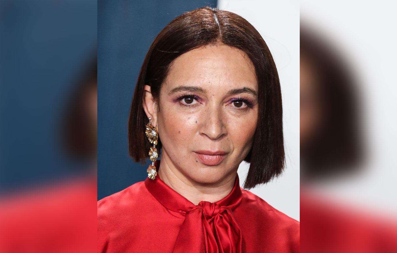 maya rudolph visibly shaken crashing tesla into tree