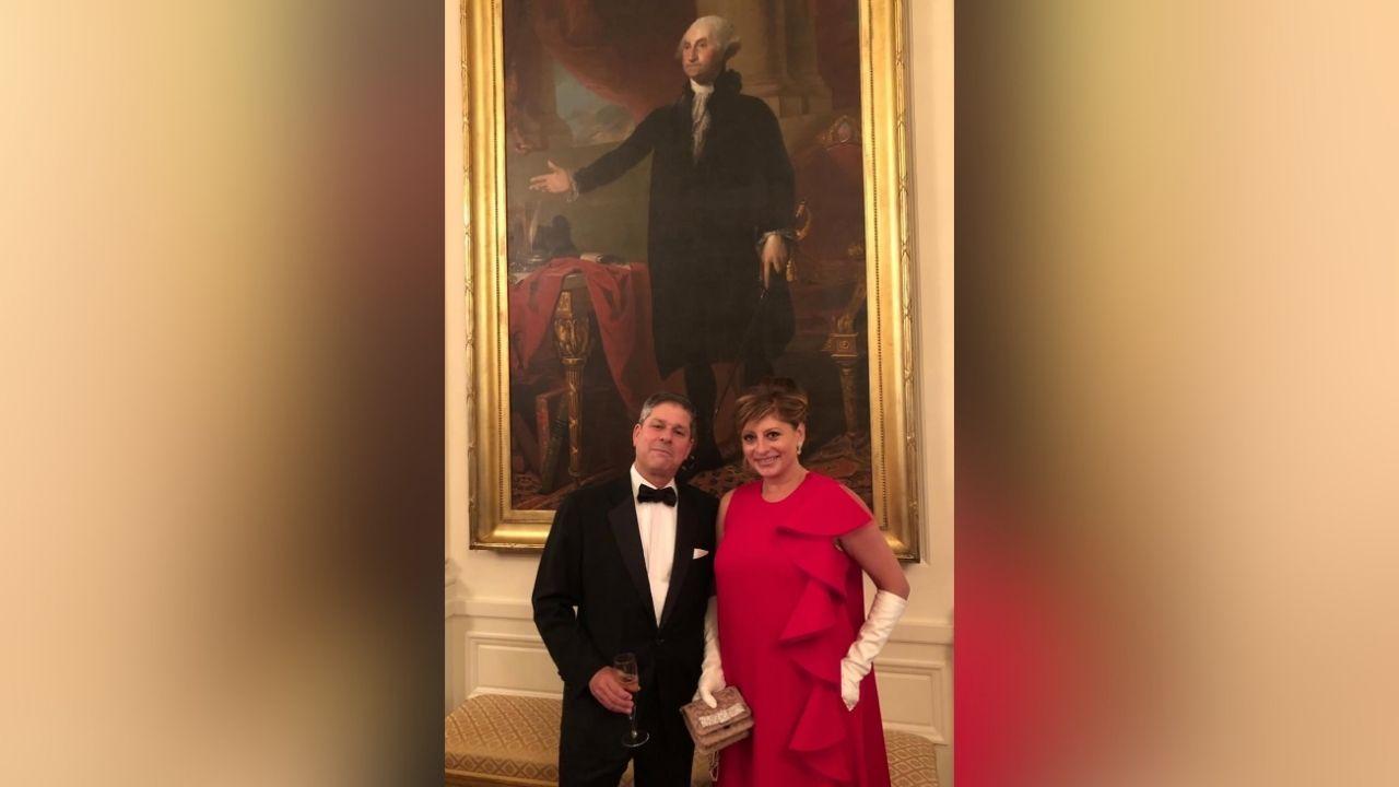 Photo of Jonathan Steinberg and Maria Bartiromo