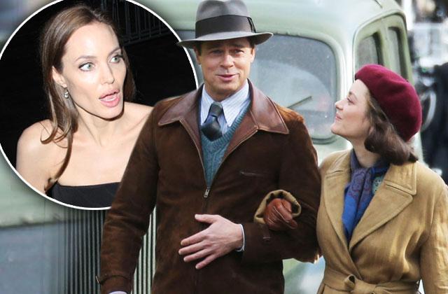 Angelina Jolie Divorce Brad Pitt Cheating Marion Cotillard Stormed Set Allied Movie