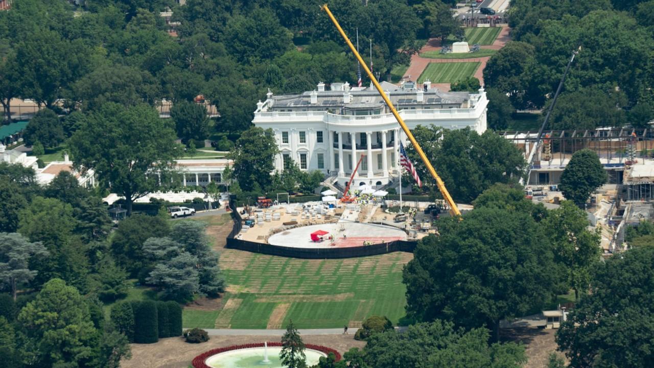 White House Ballroom construction