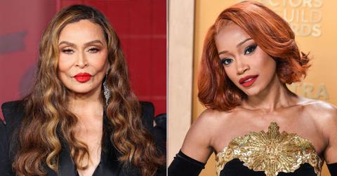 Composite photo of Tina Knowles and Keke Palmer
