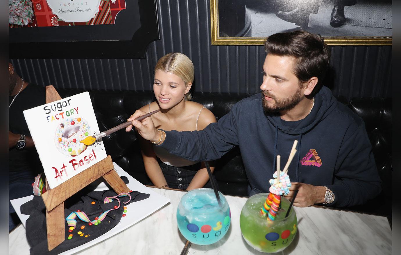 Scott Disick Sofia Richie Kiss Art Week Party Miami