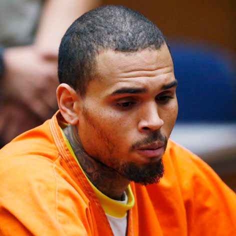 //chris brown taken into custody square