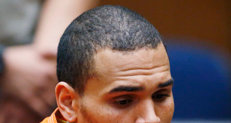 //chris brown taken into custody square