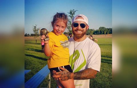Adam Lind With Daughter Aubree