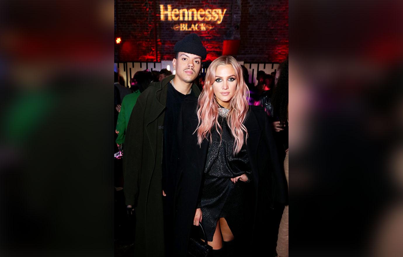 Evan and Ashlee Simpson Ross at The Hennessy Black Halloween Salon Noir Party